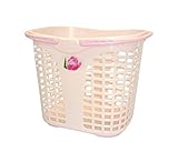 サンコープラスチック ランドリーバスケット深型 ランドリーターパールピンク