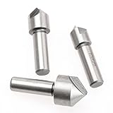 3個入り 面取りドリルビット HSS シングル 煙カウンター シンクセット スチール エンド ミルカッター