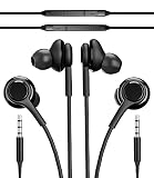 有線イヤフォン3.5mmオンラインイヤホン(2個セット)マイク付きイヤホンゲーミングイヤホンノイズキャンセリングパソコン用ヘッドホンスマホ用 インナーイヤー型 Earphones 対応Samsung Galaxy S10e S10+ S9+ S8+ S7 Active S6 Note 9 A10e A51 A71 A32 A72