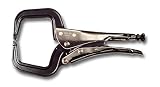 Grip-On 124-12 12-Inch Steel C-Clamp Locking Pliers, Nickel-Plated [並行輸入品]