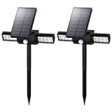 USB Solar Lights 200Lumens Max, Hallomall 360°Outdoor Solar Motion Lights Spotlights,Waterproof Dual