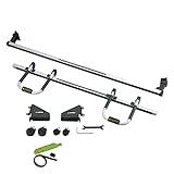 カーメイト(CARMATE) INNO イノー 【 脚立 ハシゴ 専用リアキャリアセット 】【 ハイエース/レジアスエース専用 】 ワイドボディ ミドルルーフ/スーパーロングハイルーフH2##系 対応 BU601 黒