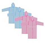 Lovoski 7-12歳　子供　ポータブル　　非使い捨て　防水　　フード付き　　レインコート　　再利用可能　　全2スタイル - スタイル1