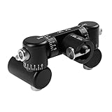 MagiDealプロフェッショナルに調節可能両面v-barキットブラック/レッドMagnalium合金 ブラック