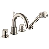 Hansgrohe 38447821 Uno 4 Hole Roman Tub Trim, Brushed Nickel [並行輸入品]