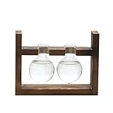 Homyl 3タイプ選べる　ランドスケープコンテナ　木製ハンギング花瓶　水耕栽培コンテナ - B
