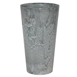 アートストーン トール ラウンド 28 x H 49 cm/軽量/植木 鉢 プランター 【 グレー 】