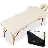 マッサージベッド 折りたたみ 軽量 コンパクトサイズ (保証付き) アイボリー