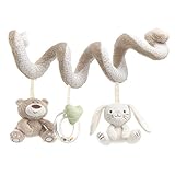 JES&MEDIS　ぬいぐるみ　ハンギング　動物人形　おもちゃ 熊ちゃん　ウサギちゃん　知育聴覚　音　感知教育　赤ちゃんベビーキッズに向け　部屋　ベビーベッド　ベビーカーに引っ掛けられる装飾　飾り　出
