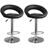 Amerihome BS1189SET Height Adjustable Bar Stool Set, 2-Piece [並行輸入品]