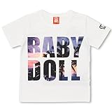 ベビードール SUNSETロゴTシャツ 子供服 90cm ホワイト