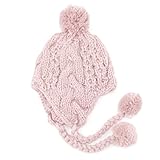 (コネクトエム) connect M ベビー帽子 あらんにっと ポンポン ニット帽 赤ちゃん かわいい 人気 (ぴんく)