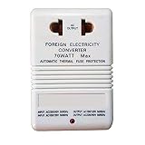OBEST 海外旅行用変圧器 変圧器 変換プラグ 海外コンセント マルチプラグ 充電器110/220V自由変換 70W ホワイト (70W)