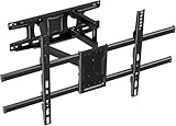 KinkiLiving テレビ壁掛け金具 アーム式 37-80型対応 壁掛けテレビ金具 耐荷重54kg VESA600×400 前後37cm伸縮 モニターアーム壁掛け両用 賃貸/コンクリート壁対応