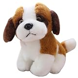 TAKEY子供のぬいぐるみシミュレーション犬のぬいぐるみハスキー犬人形枕秋田犬セントバーナード人形 マスコットぬいぐるみ、公仔ぬいぐるみ、犬ぬいぐるみ、ぬいぐるみ、子供玩具、クリスマス装飾誕生日プレゼント (18cm,セントバーナード) (23cm,セントバーナード)