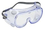 Cordova Safety Products GI10T Anti-Fog Scratch-Resistant Clear Safety Goggles with an Elastic Strap 