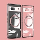 ピクセル7a ケース おしゃれ Google pixel 7A ケース マグセーフ対応 薄型 透明 7 おしゃれ 全面保護 pixel7A ケース ケース 7A カバー 耐衝撃 カバー グーグル ピクセル7A カバー pixel7A スマホケース (ローズゴールド)