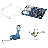 SONONIA 　PCI-E 1X - 3X PCIE Express 1X　スロットライザー　カードアダプタ　USB 3.0ケーブル