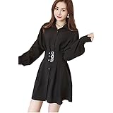 Amazon Co Jp Yemocile 地雷系 ワンピース 長袖 ベルベット レディース 無地 レース 暗黒系 ゴシック 可愛い セクシー 着痩せ 肩出し ミニ丈 Aライン 春秋冬 服 ファッション小物