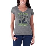 NFLシアトルシーホークスレディース" We are 12 " sophomore VネックTee M グレイ
