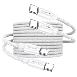 MOGOOD USB Type Cケーブル (2本セット 2m)100W 5A PD QC4.0 急速充電 高速データ転送 高耐久ナイロン編み Type C to Type C USBケーブル タイプC 充電ケーブル iPhone 15、MacBook Pro、Matebook、iPad、Xperia、Galaxy等Type C機種対応