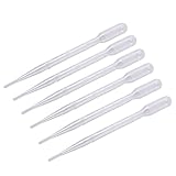 yarui スポイト 1ml 3ml 5ml 10ml ピペット 使い捨て ポリスポイト 100本 プラスチック製 スポイト 赤ちゃん 水分補給 詰め替え 化粧品小分け 科学実験用 精油小分け 自由研究 ロング スポイト (3ML)