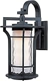 Maxim Lighting 30484WGBO One Light Water Glass Wall Lantern, Black Oxide [並行輸入品]