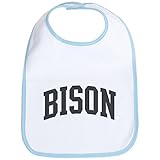 CafePress Bison curve-grey Bib - Standard Sky Blue by CafePress