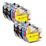 LC3111 ブラザーbrother用互換インクカートリッジLC3111-4PK*2+黒2本 合計10本 対応機種：DCP-J582N J982N-W/B J978N-W/B J972N J973N-W/B J572N J577N J903N J893N J898N J998DN J998DWN J738DN J738DWN J981N