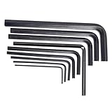 Perfk ヘキサゴンレンチ　六角　L字型キーセット　木製ギター用アクセサリー　ブラック　9本セット