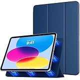 TiMOVO iPad 11世代（A16）ケース 11インチ 2025 iPad 10世代 ケース 10.9インチ 2022 A2696 A2757 A2777 A3354 A3355 A3356 マグネット吸着式 アイパッド第11/10世代 カバー 薄型 PUレザー キズ防止 三つ折り スタンド 衝撃吸収 オートスリープ機能付き 手帳式 軽量 スマートカバー Abyss Blue