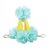 phsfubel誕生日クラウンのガールズキュートフラワープリンセスクラウンBest 1st誕生日ヘッドバンドヘアアクセサリーギフト誕生日帽子 1 year old H1710171706-1