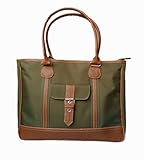 S-BBG トートバッグ キャンバス 肩掛け マザーズバッグ 通勤 配色 ショルダー カジュアル バッグ 人気 かばん (army green)