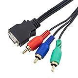 マクサー電機 D端子 - コンポーネント端子 ケーブル 1.5m D端子 から コンポーネント端子 への接続に 映像のみ RCA (黄白赤) 端子には接続できません