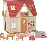お家 【 ショコラウサギの女の子 赤い屋根のお家】 DH-08 STマーク認証 3歳以上 おもちゃ ドールハウス