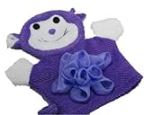 アニマルベビースポンジシリーズ お風呂用 バス ミトン型 サル 楽しいお風呂タイム♫ パペットタイプで親子の会話も増える おさるさん お腹のゴシゴシがクセになる