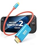 JEMDO Switch 2 ドック代替 テレビ出力アダプター HDMI変換ケーブル【ドック不要・直接接続】Type-C to HDMI 2m 4K60Hz 18Gbps PD100W充電対応 switch 2 テレビ接続 ドックなし 小型 互換ドック 外出先 旅行 出張 大画面プレイ スイッチ2/Switch/OLED対応 軽量 持ち運び便利 安定出力 遅延なし【V22.1.0にも対応】（青）
