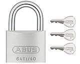 TITALIUM南京錠同一キー 40mm 3本キー箱入