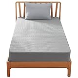 Bedsure ボックスシーツ シングル 敷き布団カバー マットレスカバー 吸湿速乾 毛玉なし オールシーズン やわらかい 肌にやさしい 1