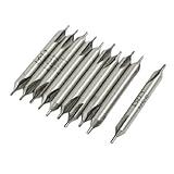 uxcell　センタードリルビット　ダブルエンド　HSS　長さ36mm　直径1mm　10個