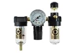 Coilhose Pneumatics MFRL2-G Miniature Series Filter Regulator and Lubricator Trio, 1/4-Inch Pipe Siz