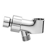 Dovewill ユニバーサル　クロームシャワーヘッド　ホルダー　アームマウント　調整ねじ付き