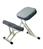 セブンポーズチェア グレー/ミルキーホワイト 自然な姿勢で作業時の体の負担を軽減