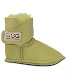 UGG Australian Made since 1974(アグオーストラリアメイド1974) アグ ブーツ ベビー用 シープスキン クラシック (ライムグリーン・サイズ S) 【正規輸入品】