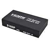 Perfk 4K HDMI 1X2 Splitter with HDMI　オーディオ　エクストラクタ　光学式　 R/Lオーディオ出力付き　交換性