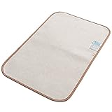 眠り製作所 ダニ除け調湿敷マット ベビー シリカゲル入り 90×60 ベージュ
