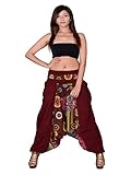 Cotton Plain And Print Afghani Trouser