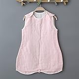 4重ガーゼ スリーパー ベビー 薄手 春 秋用 パジャマ 寝袋 股のところにボタン 適応身長60cm-100cm A