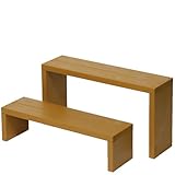 Welcome wood ウッドステージ66型　2段タイプ　  色はブライトブラウン（ＢＢ）　　【完成品】　組み立てる必要なし！！　個別に移動できるのでとっても便利！！