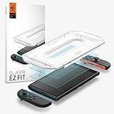 Spigen Switch2 ガラスフィルム 貼り付けキット付き 9H硬度強化ガラス スイッチ2 ドック対応 2枚入 ナノコーティング EZ Fit AGL09111